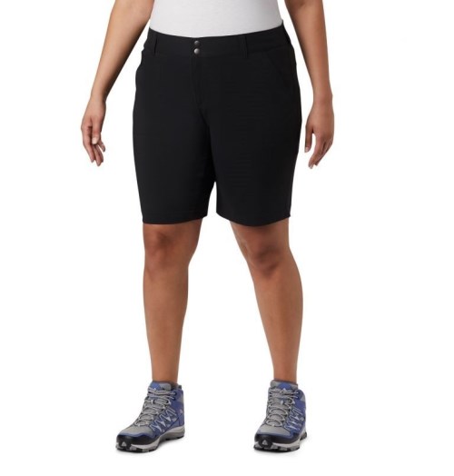 Pantaloni Scurti Columbia Saturday Trail Long Dama Negrii | Plus Size IKA9Z87Q0